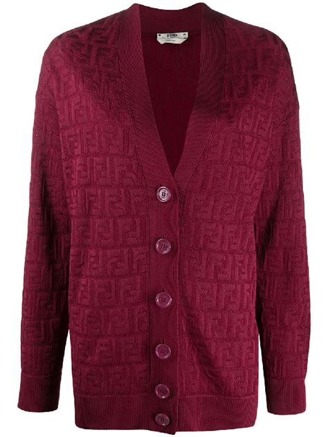 fendi red cardigan|fendi cardigan dupe.